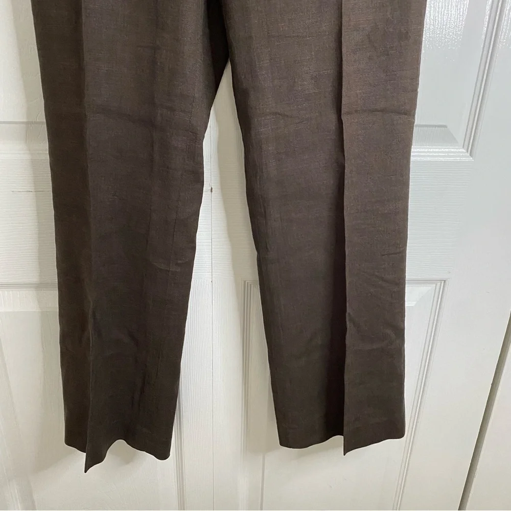 Banana Republic Linen blend Brown pants Stretch Comfy Office Casual Straight leg